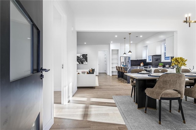 1247 Bridges Ave SW Unit A, Atlanta, GA 30310 - dining room featuring light wood finished floors and recessed lighting