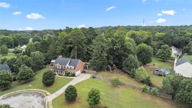 birds eye view of property