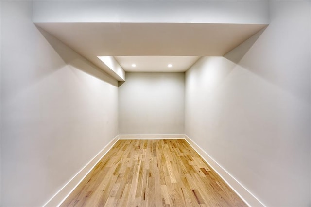 2110 Fairway Cir NE, Brookhaven, GA 30319 - finished below grade area with light wood-style flooring, baseboards, and recessed lighting