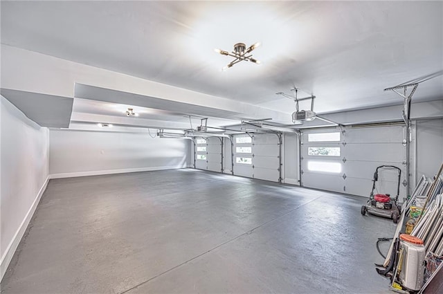2110 Fairway Cir NE, Brookhaven, GA 30319 - garage featuring baseboards and a garage door opener