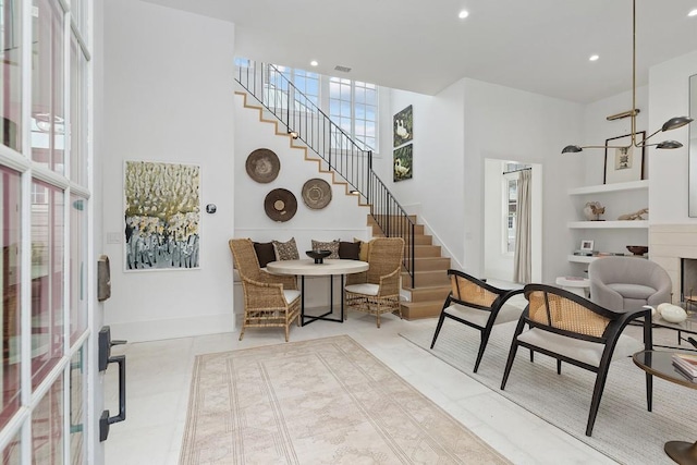11273 Serenbe Ln, Chattahoochee Hills, GA 30268 - living area with light tile floors