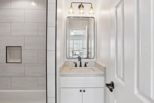 4944 Dovecote Trl, Suwanee, GA 30024 - bathroom featuring vanity and a shower