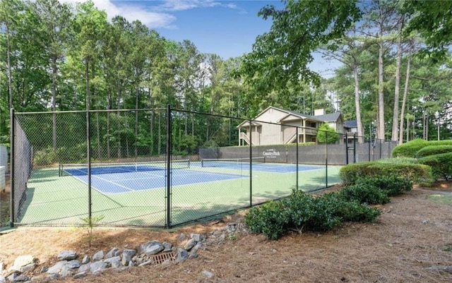 view of tennis court