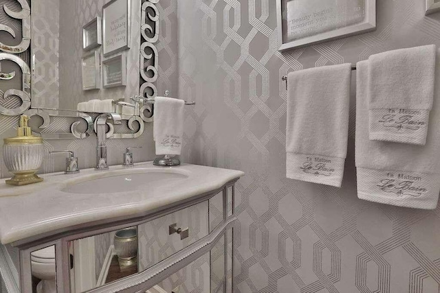 2626 Sardis Chase Ct, Buford, GA 30519 - bathroom featuring vanity and toilet