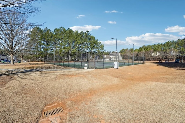 exterior space with fence