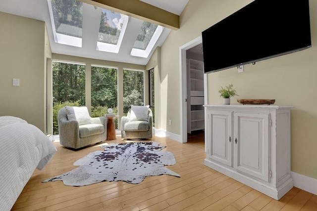 2683 Tritt Springs Trce NE, Marietta, GA 30062 - bedroom with a skylight and light wood finished floors