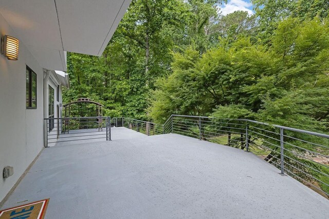 2683 Tritt Springs Trce NE, Marietta, GA 30062 - patio / terrace featuring a view of trees