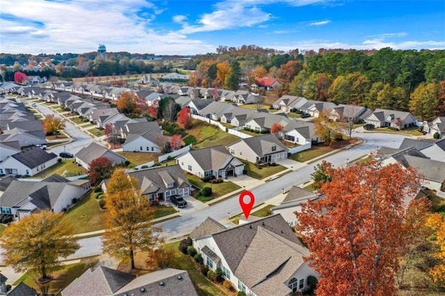 birds eye view of property featuring a residential view