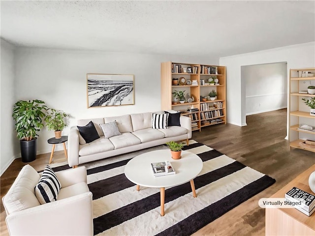 6354 Shannon Pkwy Unit 8B, Union City, GA 30291 - living area featuring wood finished floors and baseboards