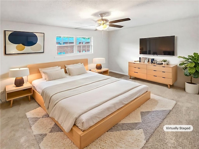 6354 Shannon Pkwy Unit 8B, Union City, GA 30291 - bedroom with light carpet and ceiling fan