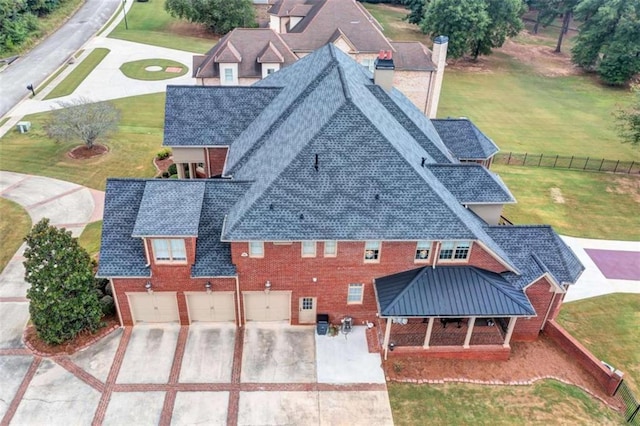 birds eye view of property