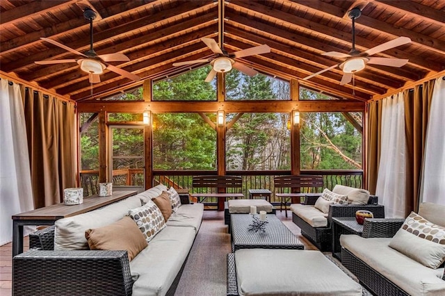 1109 Pine Grove Ave NE, Brookhaven, GA 30319 - sunroom / solarium with a ceiling fan