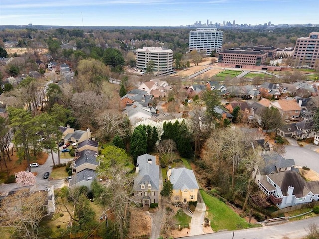1109 Pine Grove Ave NE, Brookhaven, GA 30319 - aerial view of property and surrounding area with nearby suburban area