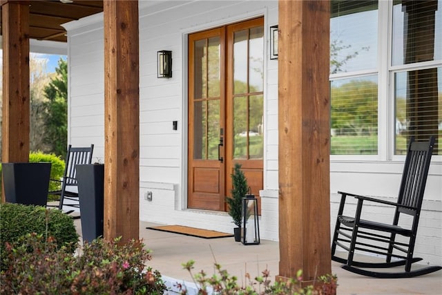 view of doorway to outside