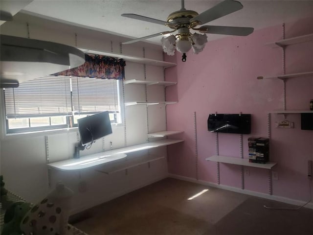 5927 Sherrie Ln, Powder Springs, GA 30127 - unfurnished office with ceiling fan and a healthy amount of sunlight