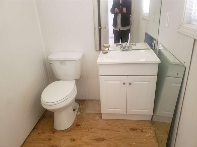 5927 Sherrie Ln, Powder Springs, GA 30127 - half bathroom with vanity and toilet