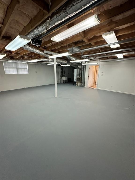 3967 Evelyn Dr, Powder Springs, GA 30127 - view of unfinished basement