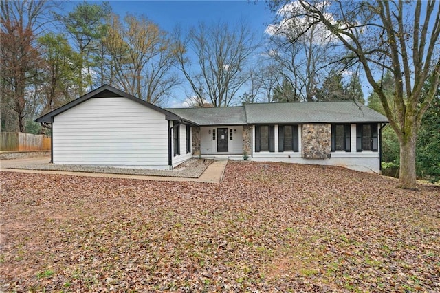 view of ranch-style house