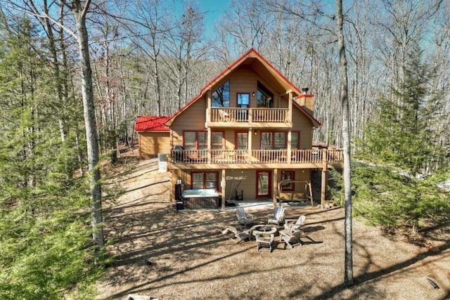 rear view of house featuring a patio