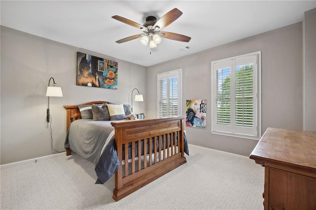 1235 Grand View Dr SE, Smyrna, GA 30126 - carpeted bedroom featuring baseboards and a ceiling fan