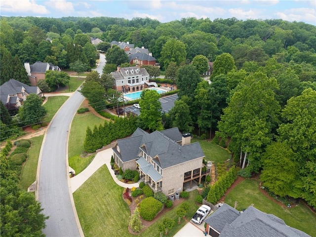 1235 Grand View Dr SE, Smyrna, GA 30126 - view from above of property featuring a pool area