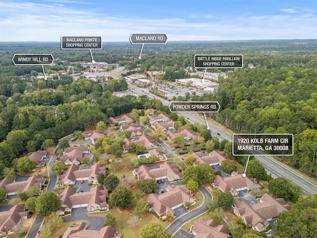 birds eye view of property