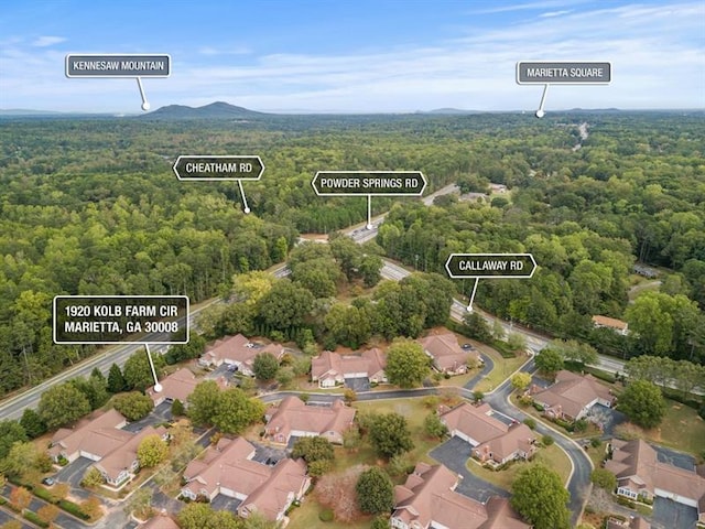 birds eye view of property