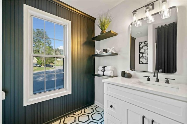 139 Thunder Ridge Ln, Acworth, GA 30101 - bathroom with vanity and baseboards