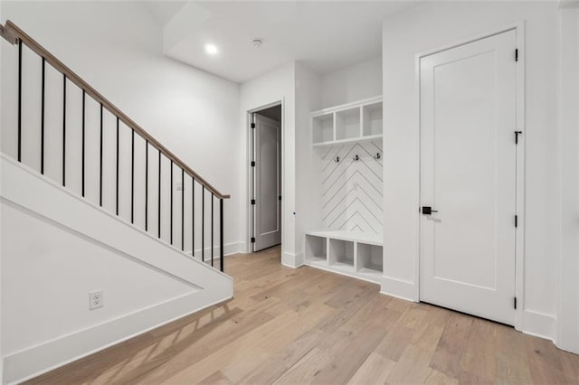 12632 Branyan Cir, Alpharetta, GA 30004 - mudroom with wood finished floors and recessed lighting