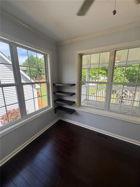 955 Tributary Way, Dacula, GA 30019 - unfurnished room featuring crown molding and dark wood-type flooring
