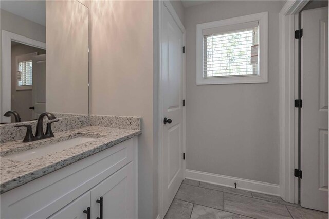 bathroom featuring vanity