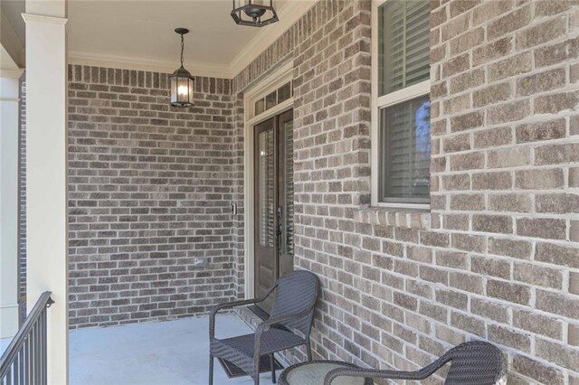 view of patio with a porch