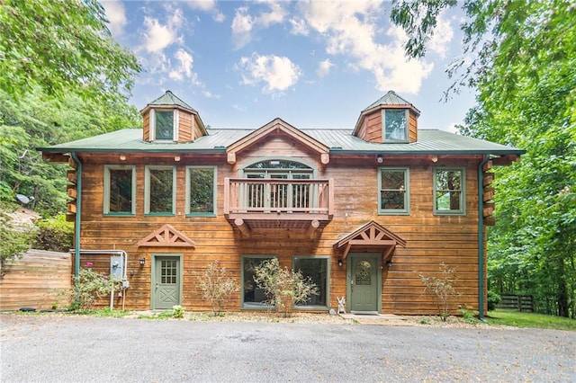 45 Chestatee River Rdg NE, Dahlonega, GA 30533 - view of front facade with metal roof