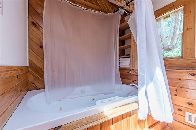 45 Chestatee River Rdg NE, Dahlonega, GA 30533 - bathroom featuring a combined bath / shower with jetted tub