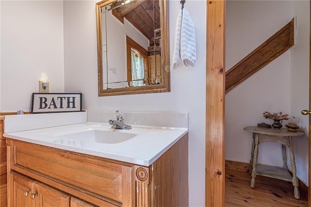 45 Chestatee River Rdg NE, Dahlonega, GA 30533 - bathroom with vanity and wood finished floors