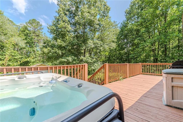 45 Chestatee River Rdg NE, Dahlonega, GA 30533 - deck featuring a hot tub