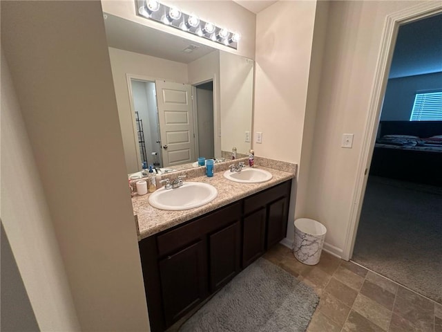 bathroom with vanity