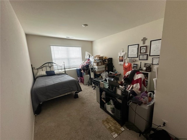 bedroom featuring carpet