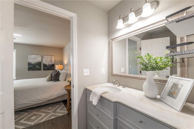 4408 Brandon Ct NE, Marietta, GA 30066 - bathroom featuring wood finished floors and vanity