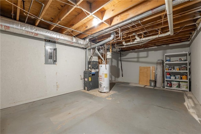 4408 Brandon Ct NE, Marietta, GA 30066 - unfinished below grade area with electric panel and water heater