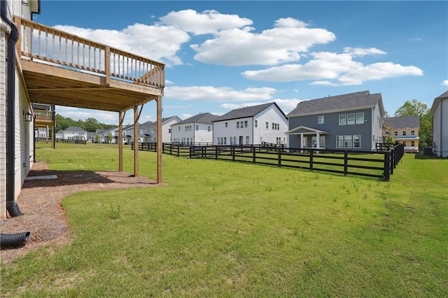 784 Keystone Dr, Woodstock, GA 30188 - view of yard with a residential view and a wooden deck