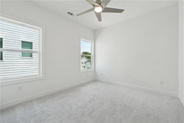 784 Keystone Dr, Woodstock, GA 30188 - carpeted empty room with baseboards and ceiling fan