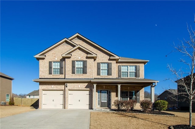 craftsman-style house featuring a garage