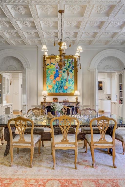 view of dining area