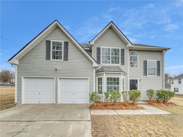 front facade featuring a garage