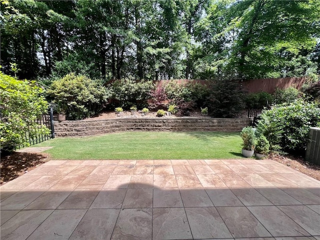 view of patio / terrace featuring central AC