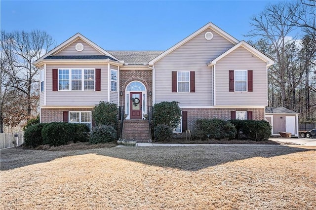 view of split foyer home