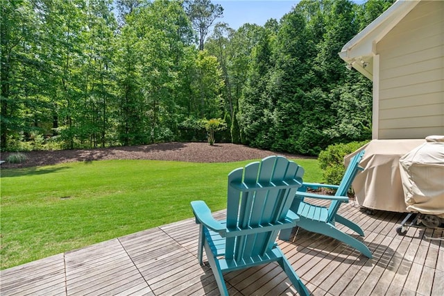410 Longwood Ln, Alpharetta, GA 30004 - wooden terrace with a yard