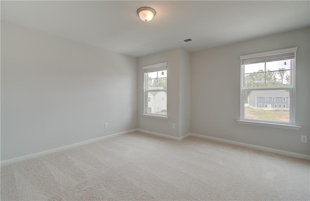 view of carpeted empty room