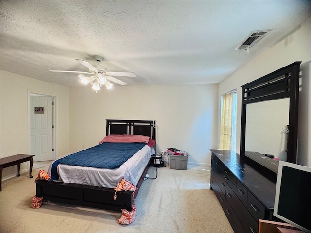 5421 Skylar Creek Ln, Buford, GA 30518 - bedroom with light carpet and ceiling fan